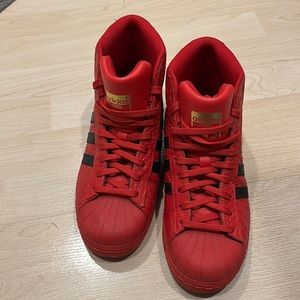 NW Adidas Red Snake Skin